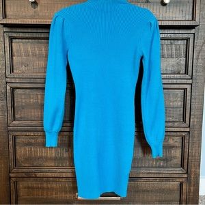 Sweater Dress Bright Blue Small - EXCELLENT CONDITION